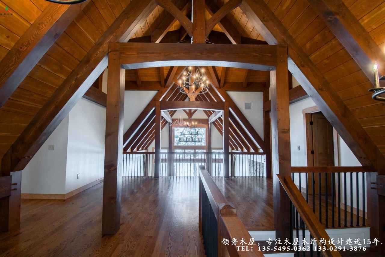 雪地里的木屋別墅