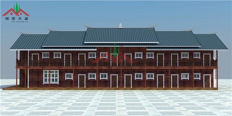 海南雙層輕型木結(jié)構(gòu)別墅酒店(圖1)