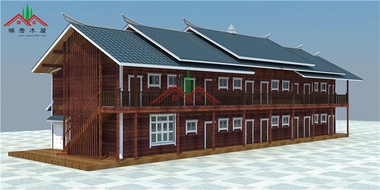 海南雙層輕型木結(jié)構(gòu)別墅酒店(圖2)