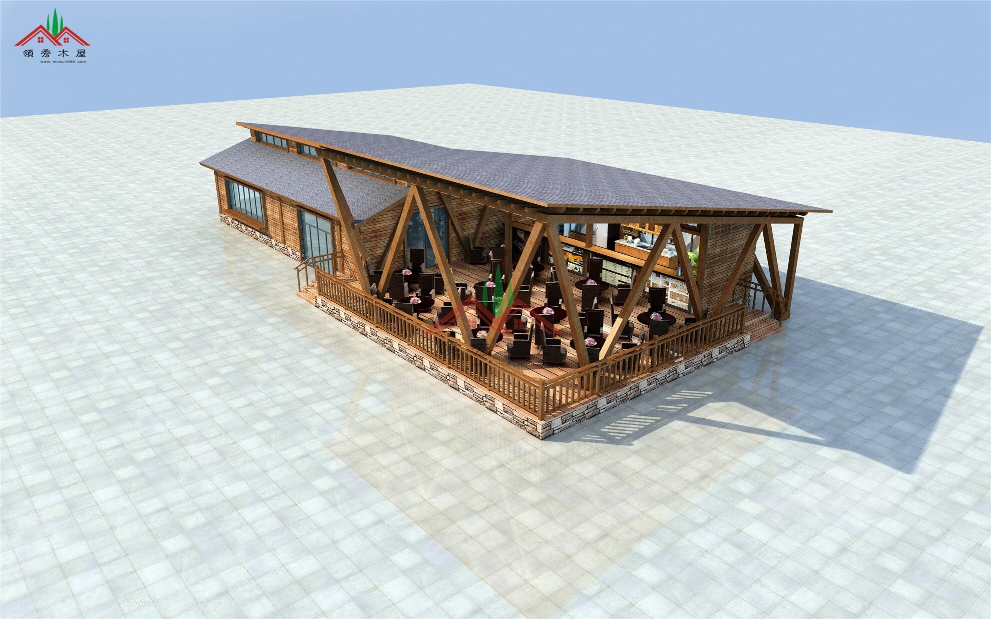 咖啡廳商業(yè)木屋