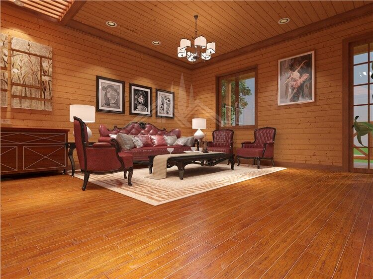 兩房一廳帶大落地窗木屋別墅