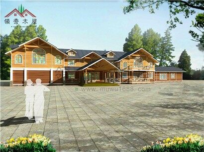 廣東清遠(yuǎn)洲心鎮(zhèn)客戶大型木別墅建造案例