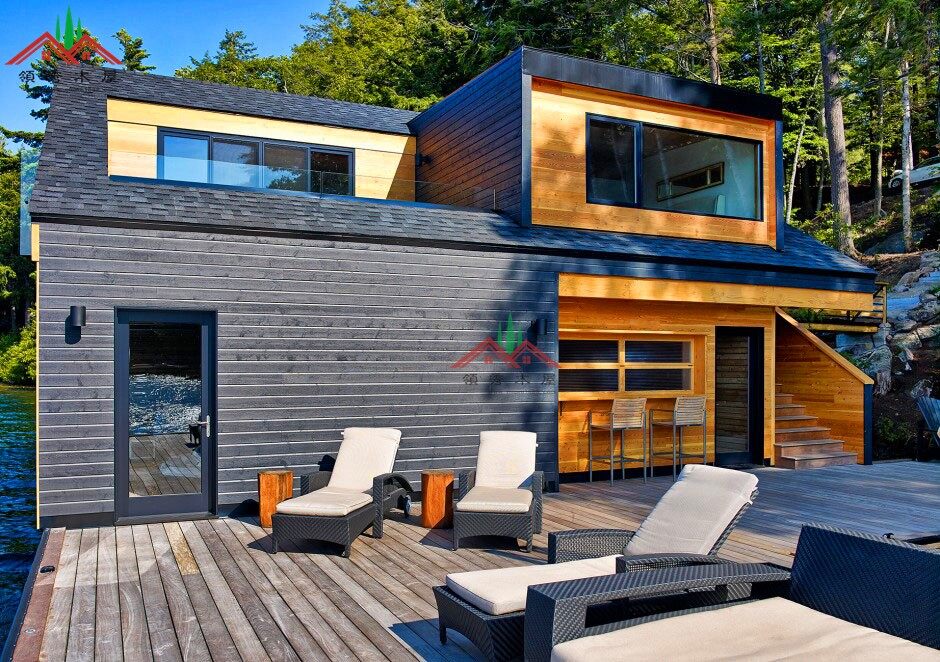 湖邊上的度假木屋